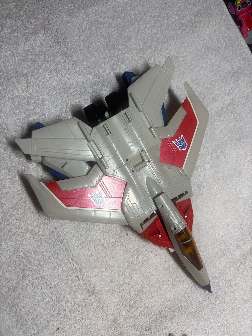 Transforming Fighter Jet Action Figure - Gray and Red -